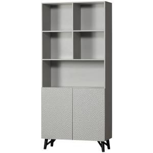 2-door wardrobe Woood Carved Organic Mist