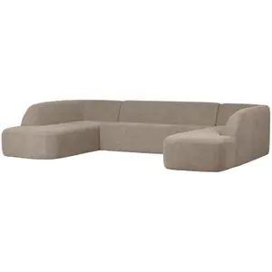Modulaire U-vorm bank Woood Sloping image-2