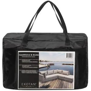 Beschermhoes voor loungeset tuin 3 delen Woood image-0