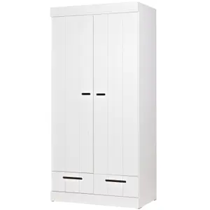 2-door wardrobe with drawers Woood Connect image-1