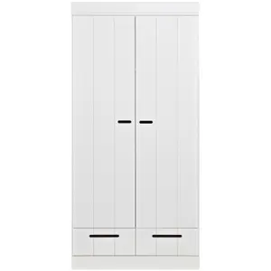 2-door wardrobe with drawers Woood Connect