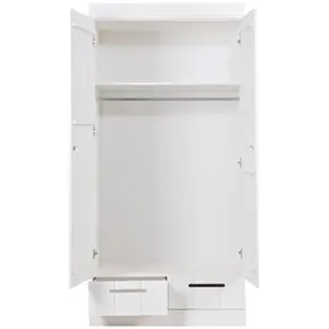 2-door wardrobe with drawers Woood Connect image-2