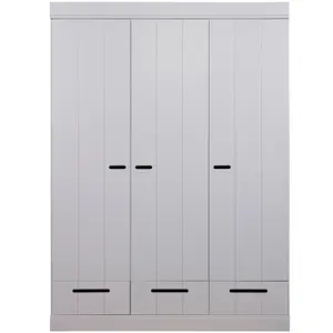 3-door wardrobe + drawers Woood Connect image-0