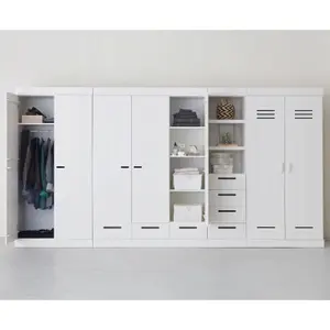 3-door cabinet with drawer Woood Connect image-2