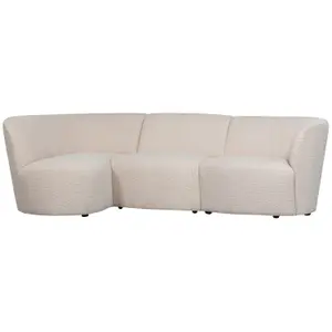 3-seater lounge chair with rounded left side Woood Coco image-0