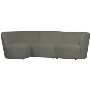 3-seater lounge chair with rounded left side Woood Coco image-0