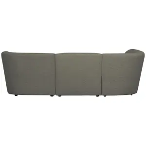 3-seater lounge chair with rounded left side Woood Coco image-1