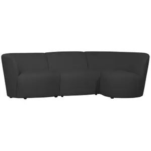 3-seater rounded lounge chair with right side Woood Coco image-0