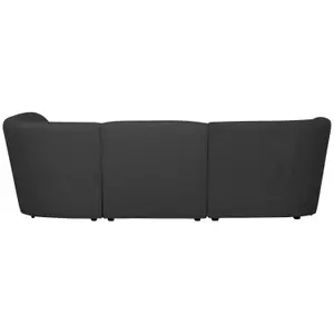 3-seater rounded lounge chair with right side Woood Coco image-1