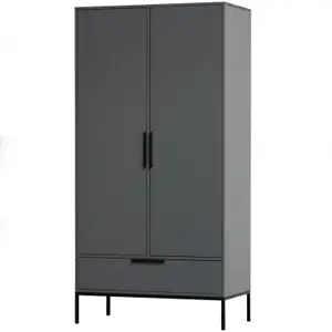 2-door wardrobe Woood Adam image-1