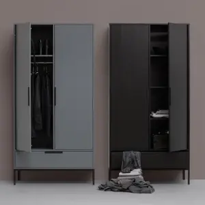 2-door wardrobe Woood Adam image-4