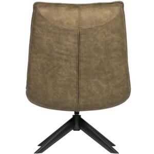 Fauteuil en cuir artificiel Woood Jouke image-5