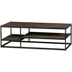 Wood and metal coffee table Woood Vic image-0