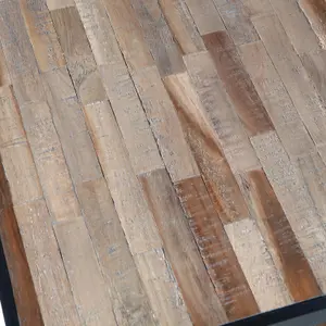 Wood and metal coffee table Woood Vic image-2