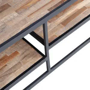 Wood and metal coffee table Woood Vic image-3