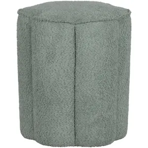 Curly pouffe Woood Ollie image-0