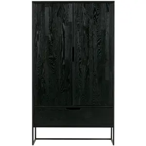 2-door ash wardrobe Woood Silas image-1