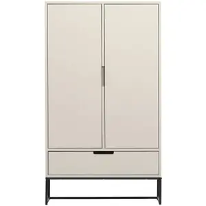 2-door pine wardrobe Woood Silas image-1