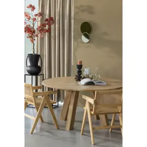 Τραπέζι φαγητού από φυσική δρυς Woood Rhonda 150 cm image-1