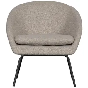 Fauteuil bouclé Woood Ditte image-0