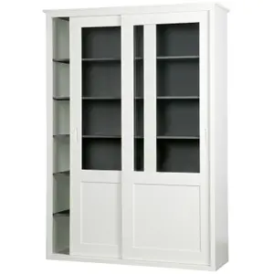 2-door sliding wardrobe, FSC pine Woood Vince image-2