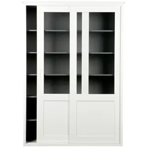 2-door sliding wardrobe, FSC pine Woood Vince image-1