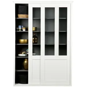 2-door sliding wardrobe, FSC pine Woood Vince image-0