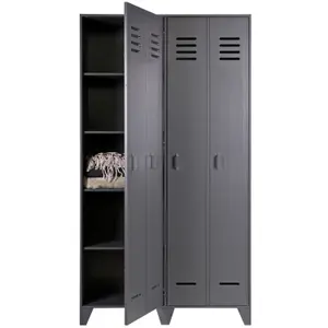 2-deurs kleedkamer kast grenen FSC Woood Stijn image-3