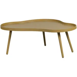 Mesa auxiliar de madera orgánica alargada Woood Mae image-0