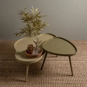 Mesa auxiliar de madera orgánica alargada Woood Mae image-2