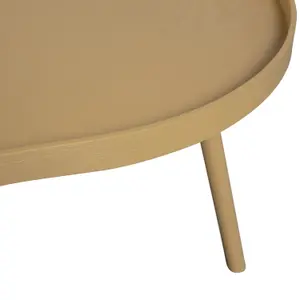 Mesa auxiliar de madera orgánica alargada Woood Mae image-4