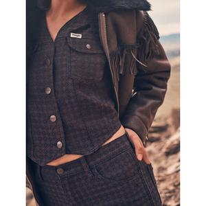 Sleeveless jacket for women Wrangler Mahogany image-3