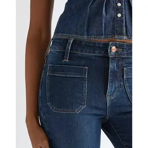 Dámské široké džíny Wrangler Flare image-4