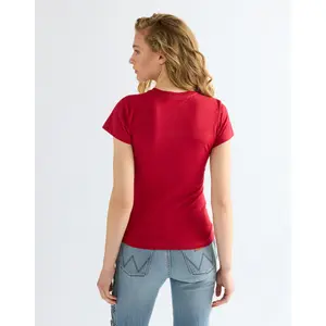 Women's tapered band T-shirt Wrangler Chili Pepper image-3