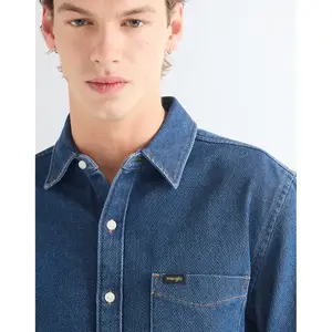 Long-sleeved denim shirt Wrangler image-3