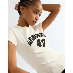 Women's tapered band T-shirt Wrangler Egret image-3
