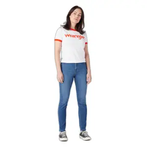 T-Shirt Frau Wrangler Ringer image-1