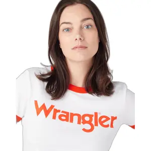 T-Shirt Frau Wrangler Ringer image-3