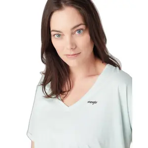 T-Shirt mit V-Ausschnitt, Damen Wrangler Drapey image-3