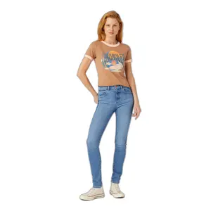 T-Shirt Frau Wrangler Ringer image-1