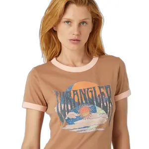 T-Shirt Frau Wrangler Ringer image-3