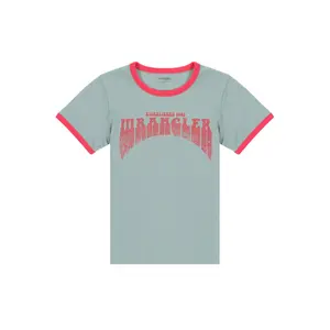 Dames-T-shirt Wrangler Ringer image-0