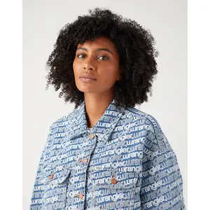 Women's denim jacket Wrangler Jumbo Truxker image-3