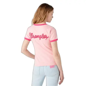 T-Shirt Frau Wrangler Ringer image-2