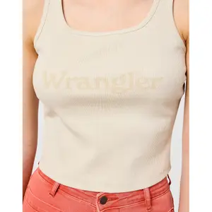 Damen-Top Wrangler Logo Stone image-5