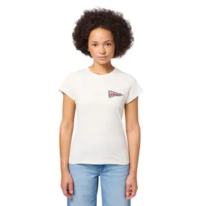 Women's T-shirt Wrangler Shrunken Band Vintage image-1