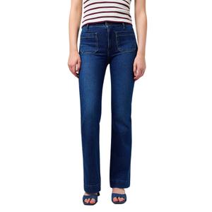 Women's dark wash flared jeans Wrangler image-1