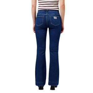 Women's dark wash flared jeans Wrangler image-3