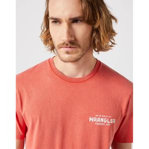 Grafisch T-shirt Wrangler Burnt Sienna image-3
