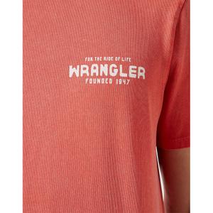 Grafisch T-shirt Wrangler Burnt Sienna image-4